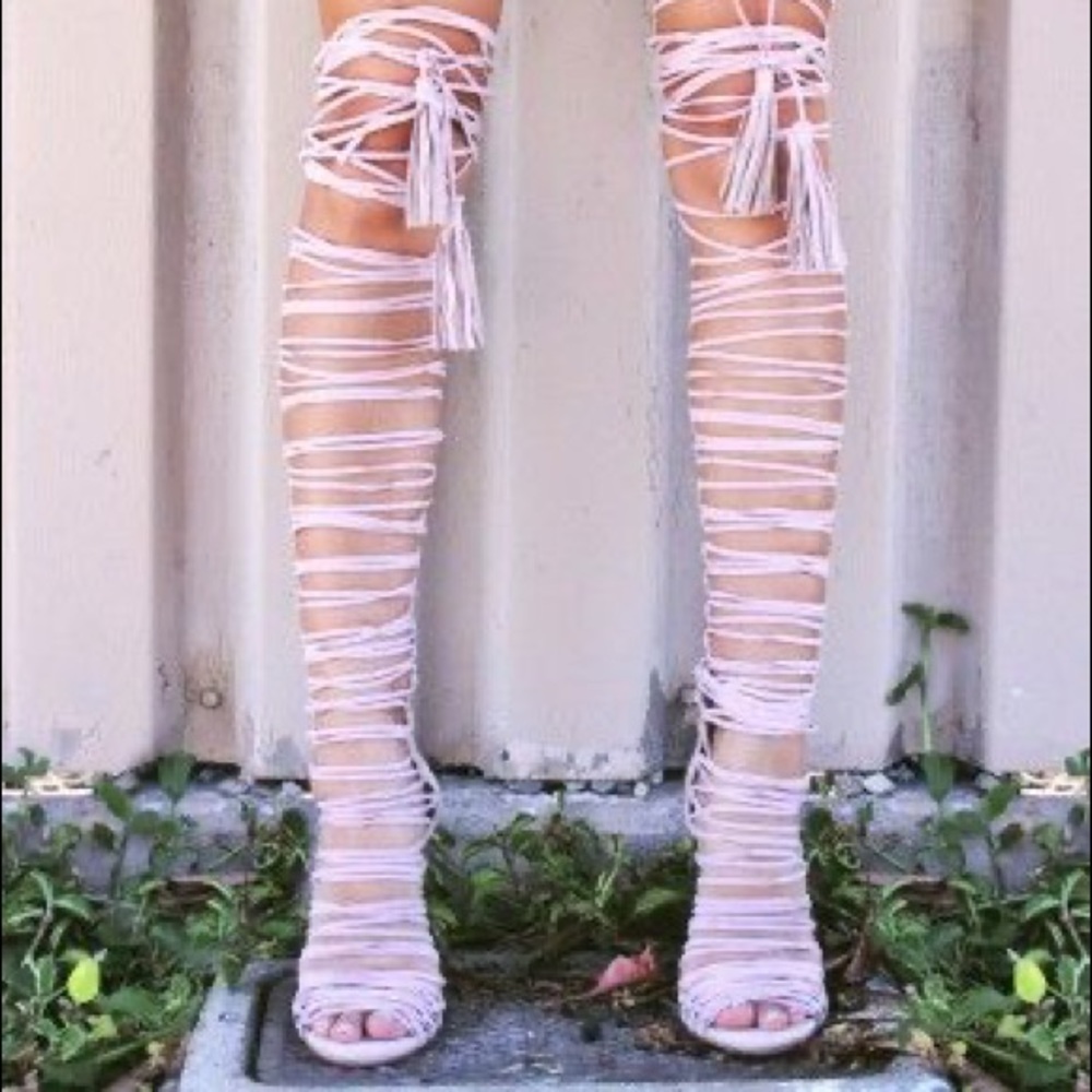 Jeffrey Campbell Pink Suede Sandals!🎀